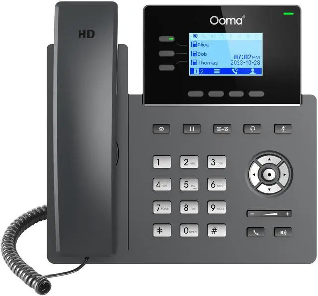 Alt view image 9 of 14 - ooma office 2603 business ip desk phone. works with ooma office cloud-based voip phone service with virtual receptionist, desktop app, video conferencing and call recording.
