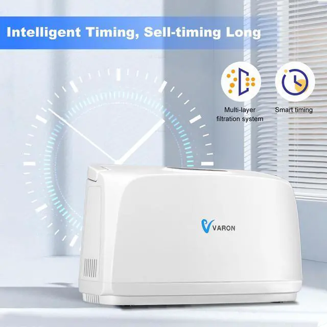 Main image of MONPORT Portable Oxygen Concentrator: Car/Battery/Home Power for Camping/Travel (Auto Timer, Lightweight Design, Backpack Included)