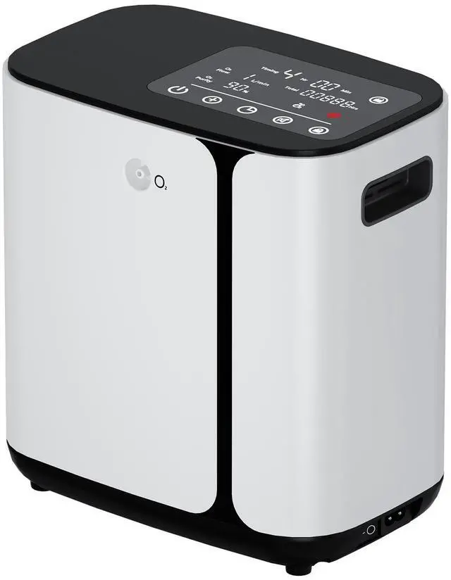 Alt view image 7 of 7 - MONPORT Household Oxygen Concentrator Machine, Adjusatble Oxygen Generator for Home use(1-6L) , Smart Device with Complete Accessories