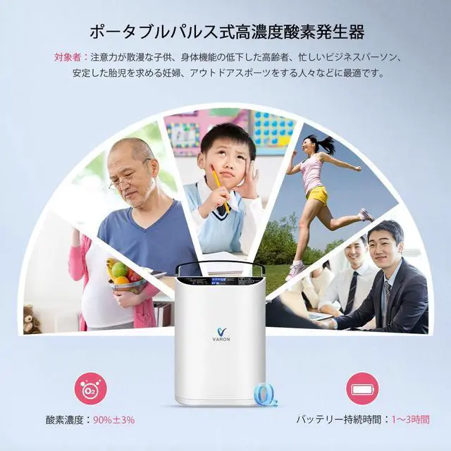 Alt view image 3 of 7 - MONPORT Pulse Flow Oxygen Concentrator with Dual Modes (Sensing/Fixed Pulse) - 1000mL/min Adjustable, Dual Voltage AC/DC, Removable Battery & 58dB for Home Travel Use