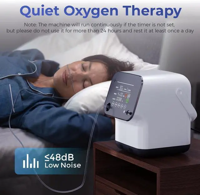 Main image of MONPORT Smart Dual-Mode Home Oxygen Machine - Built-in Negative Ion Filter & Voice Guidance, 4H Auto Shutdown & LED Display, Whole Family Respiratory Support System