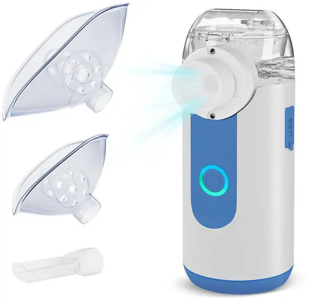 Alt view image 2 of 7 - Monport Portable Mesh Humidifier with Dual Power & 3 Modes - 10mL Tank, 5m Ultra-Fine Mist, Under 50dB for Home Office Travel