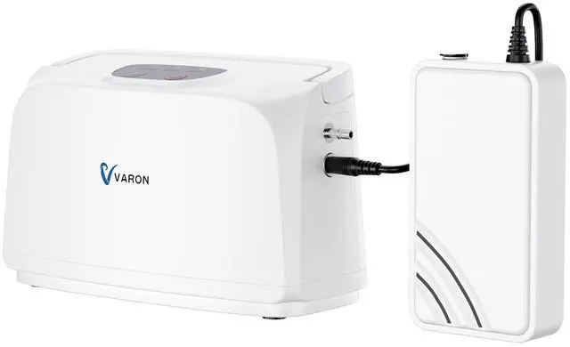 Main image of Monport|Portable  Oxygen Concentrator,Oxygen Machine w/Battery & Car Adapter, 55dB Quiet Operation, 32.5% Concentration,3 Power Options, Built-in Handle, Carry Bag Included