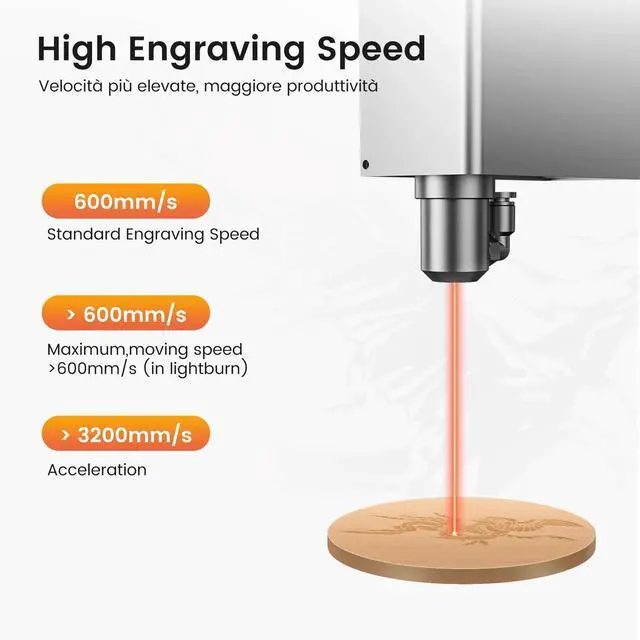 Alt view image 3 of 7 - Monport |70W Co2 Laser Engraver & Cutter with Intelligent Precision and Automation - MegaS