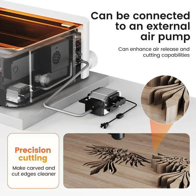 Alt view image 5 of 7 - Monport |70W Co2 Laser Engraver & Cutter with Intelligent Precision and Automation - MegaS