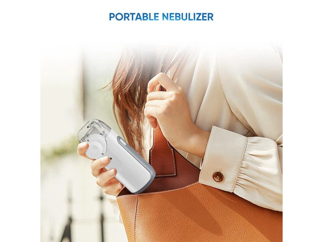 Alt view image 7 of 7 - Monport | Portable Mesh Cool Mist Humidifier, 3 Mist Modes, Self-Clean Function, USB Rechargeable Battery, Quiet 50dB, Compact Mist Maker with Soft Face Covers & Mouthpiece
