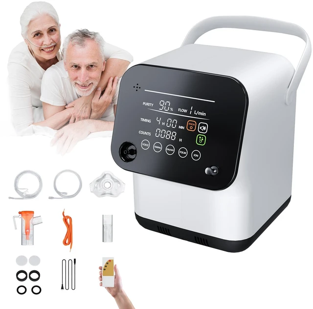 Main image of Monport|Smart Oxygen-Enrichment Machine, 1-7L/min Adjustable Flow, Negative Ion Purification, Humidification, Timer & Remote Control, Quiet 48dB Indoor Air Freshener