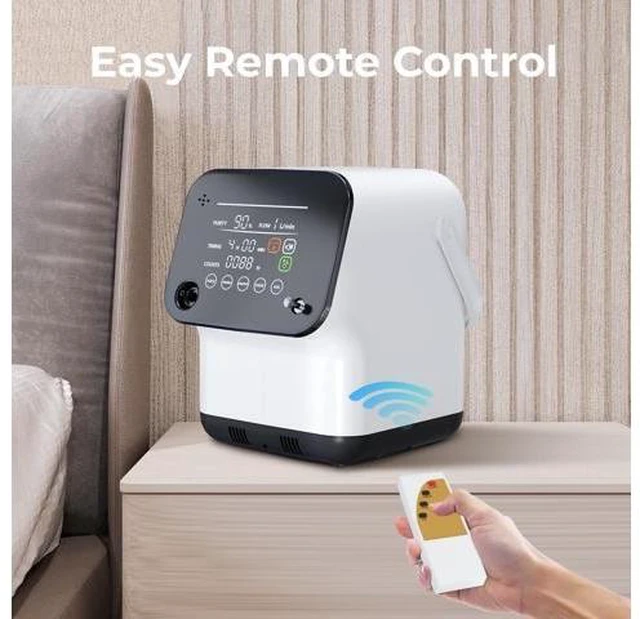 Alt view image 6 of 7 - Monport Smart 2-in-1 Air Optimization Machine,1-7L/min Adjustable Output, Built-in Humidification, Remote Control, 48dB Quiet, Compact for Family & Office