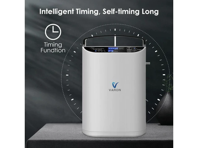 Alt view image 2 of 7 - Monport|Portable Pulse Oxygen Concentrator, 5 Adjustable Flow Levels, Dual Mode (Sensing Pulse & Constant Pulse), 90%±3% Purity, Detachable Battery, AC/DC Universal Power, Low Noise