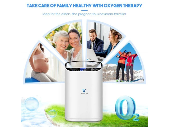 Alt view image 7 of 7 - Monport|Portable Pulse Oxygen Concentrator, 5 Adjustable Flow Levels, Dual Mode (Sensing Pulse & Constant Pulse), 90%±3% Purity, Detachable Battery, AC/DC Universal Power, Low Noise