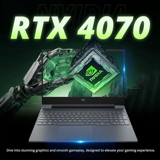 Alt view image 5 of 7 - HP Victus 16.1" Gaming Laptop, 144Hz FHD Anti-glare, AMD Ryzen 7-8845HS, 16GB DDR5, 512GB SSD + 160GB Docking Station, GeForce RTX 4070, Backlit Keyboard, FHD Camera, Wi-Fi 6, Win 11, Silver