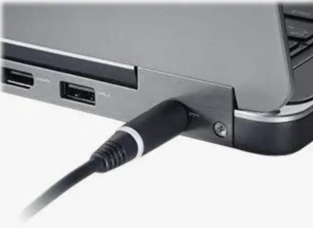 Alt view image 3 of 4 - Dell Power Adapter With 3-prong Cord - 65 Watt - 65 W Output Power - 120 V AC, 230 V AC Input Voltage - 19.5 V DC Output Voltage - 3.34 A Output Current - 7.5 mm (big) Tip Round