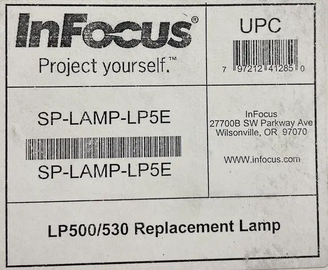 Alt view image 3 of 3 - InFocus SP-LAMP-LP5E Projector Lamp for LP500, LP530