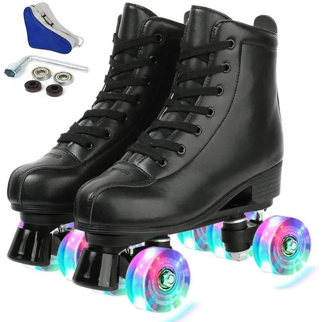 Main image of XUDREZ Roller Skate, Black, Women's 11 / Men's 9.5