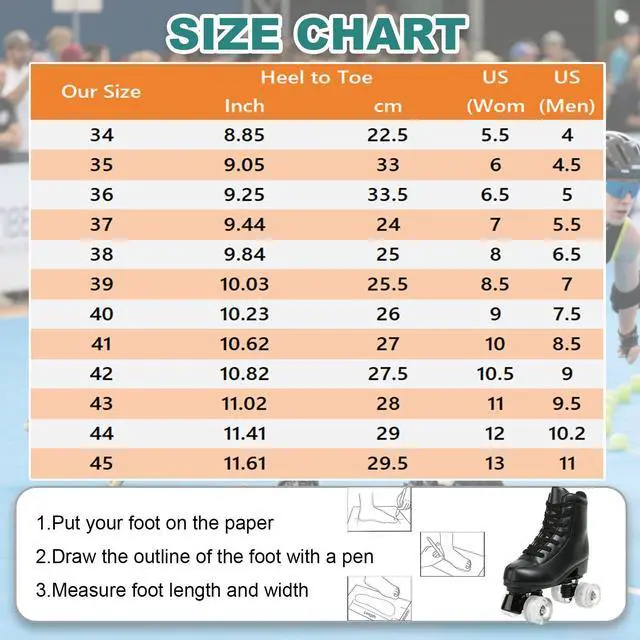 Alt view image 2 of 4 - XUDREZ Roller Skate, Black, Women's 11 / Men's 9.5
