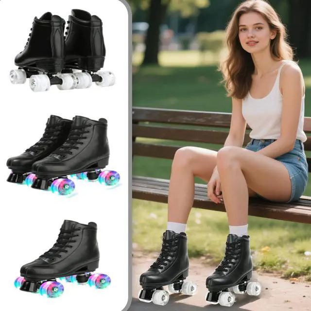 Alt view image 3 of 4 - XUDREZ Roller Skate, Black, Women's 11 / Men's 9.5