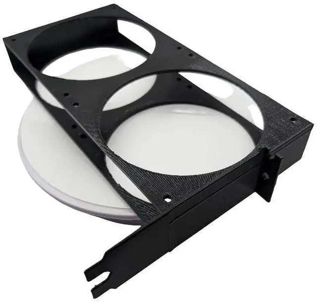 Main image of PCIe Dual 120mm Fan Mount Version 2 beefier mount Black