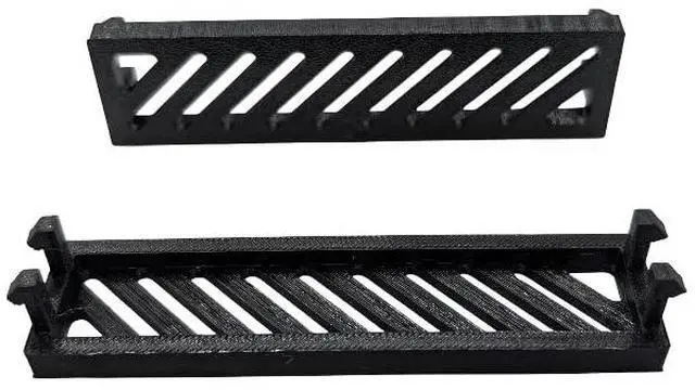 Main image of 2x - 3.5 inch disk drive bay cover slotted diagonal . black replacement computer tower parts.