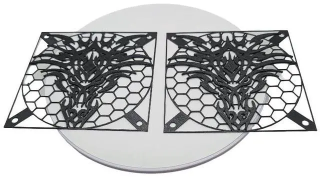 Alt view image 2 of 2 - 2x - 120mm fan covers Dragon