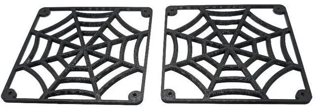 Alt view image 2 of 2 - 2x - 120mm fan covers Spider Web