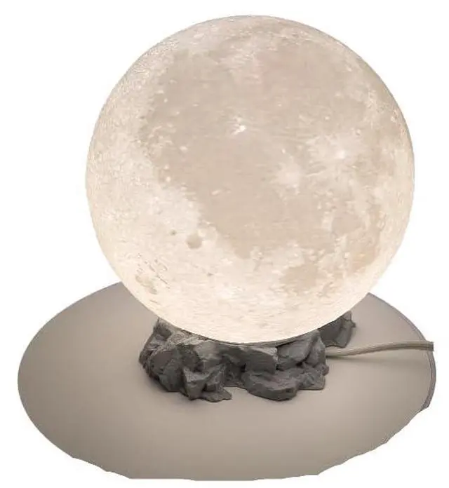 Main image of Desk lamp led Moon light created from NASA scans of moon surface