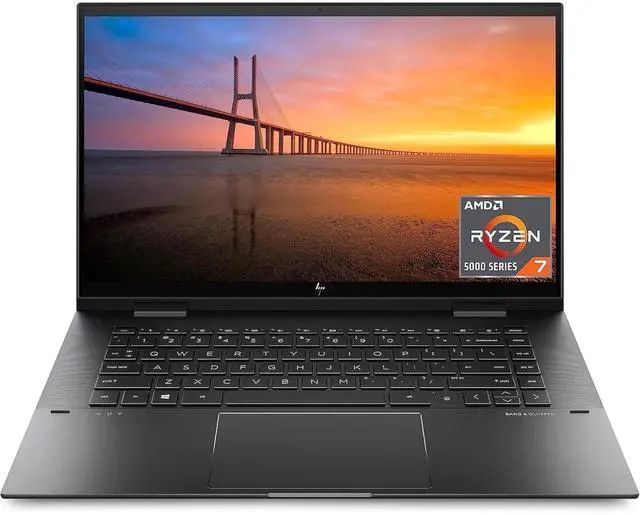 Main image of HP ENVY x360 15-eu1026nr 15.6" Touch 12GB 512GB SSD AMD Ryzen 7 5825U 2.0GHz, Nightfall Black