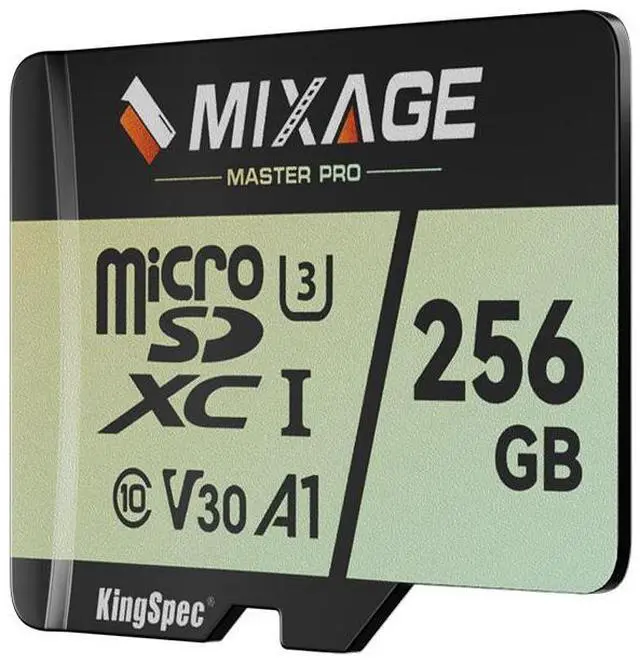 Alt view image 2 of 6 - MIXAGE 256GB microSDXC Memory Cards, UHS-I, V30, A1, 4K UHD Micro SD Card, Speed Up to 175MB/s, 3D NAND Flash