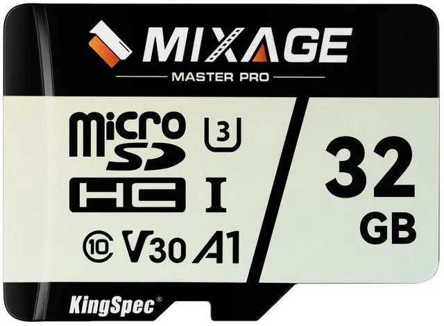 Main image of MIXAGE 32GB microSDXC Memory Cards, UHS-I, V30, A1, 4K UHD Micro SD Card, Speed Up to 175MB/s, 3D NAND Flash MicroSD 32GB 1 Pack