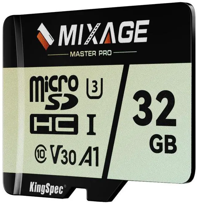 Alt view image 2 of 6 - MIXAGE 32GB microSDXC Memory Cards, UHS-I, V30, A1, 4K UHD Micro SD Card, Speed Up to 175MB/s, 3D NAND Flash MicroSD 32GB 1 Pack