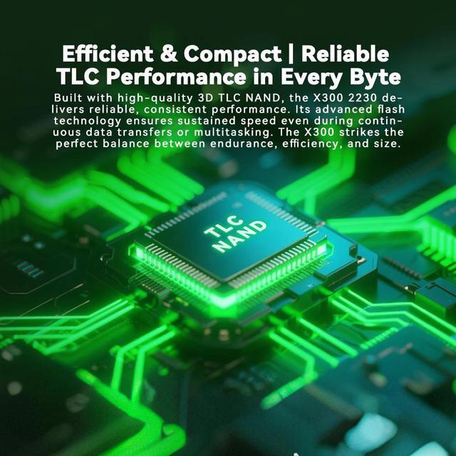 Alt view image 5 of 6 - ONEBOOM X300 2230 1TB M.2 NVMe PCIe 3.0 Gaming SSD, Speed Up to 3500MB/s, 3D NAND TLC PCIe Gen 3x4 Internal Solid State Disk