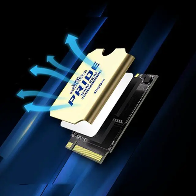 Alt view image 5 of 6 - ONEBOOM X400 2230 512GB M.2 NVMe PCIe 4.0 Gaming SSD, Speed Up to 5200MB/s, 3D NAND TLC, Internal Solid State Disk, M.2 2230 with Heatsink 512GB M.2 2230 w/ Heatsink 512GB