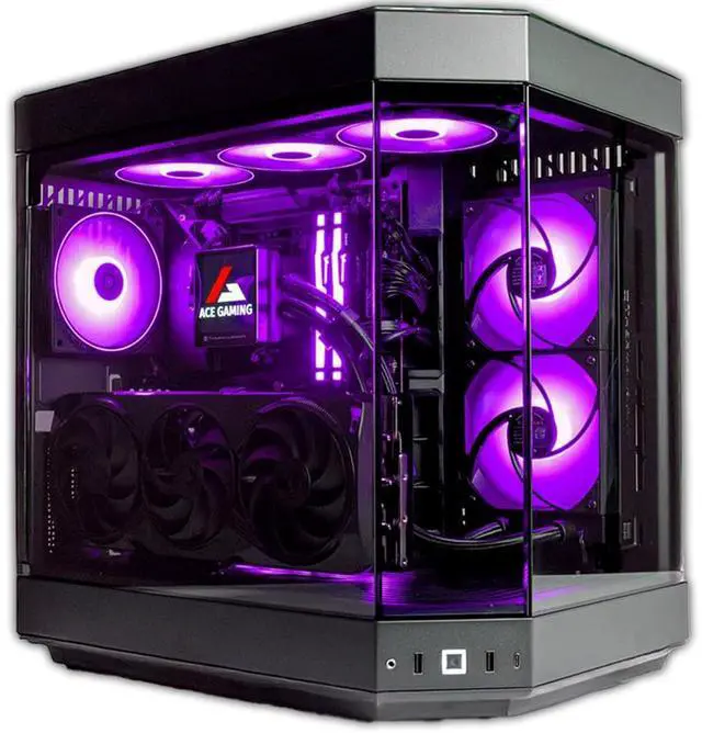 Main image of Firestorm Inferno Custom Gaming PC Desktop, Ryzen 7 9800X3D 4.7GHz, RTX 5080 16GB GDDR7, 32GB DDR5 RAM, 2TB NVMe M.2 SSD, 850W PSU, 240mm AIO, WiFi, Win 11 Pro