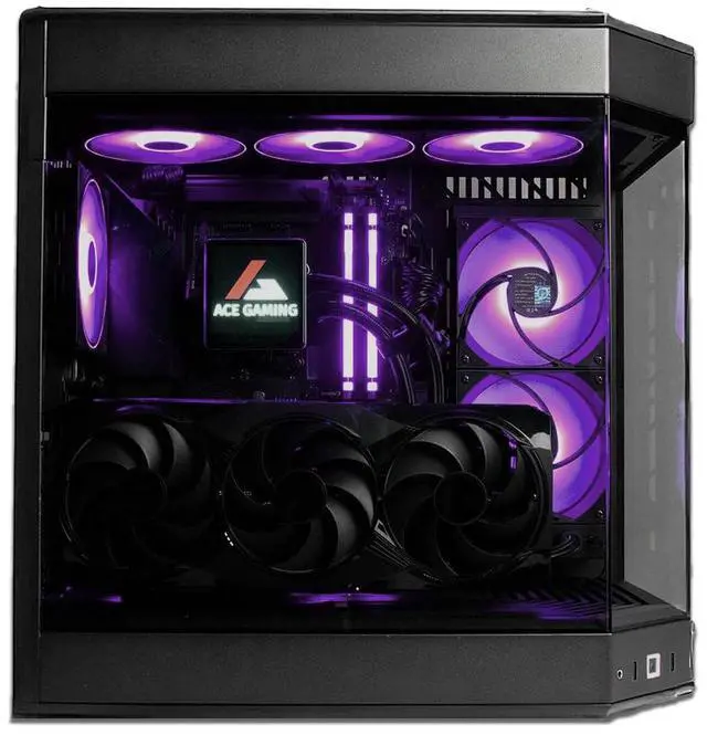 Alt view image 4 of 4 - Firestorm Inferno Custom Gaming PC Desktop, Ryzen 7 9800X3D 4.7GHz, RTX 5080 16GB GDDR7, 32GB DDR5 RAM, 2TB NVMe M.2 SSD, 850W PSU, 240mm AIO, WiFi, Win 11 Pro