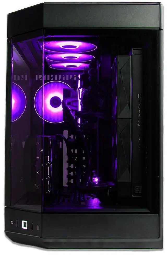 Alt view image 2 of 4 - Firestorm Inferno Custom Gaming PC Desktop, Ryzen 7 9800X3D 4.7GHz, RTX 5080 16GB GDDR7, 32GB DDR5 RAM, 2TB NVMe M.2 SSD, 850W PSU, 240mm AIO, WiFi, Win 11 Pro