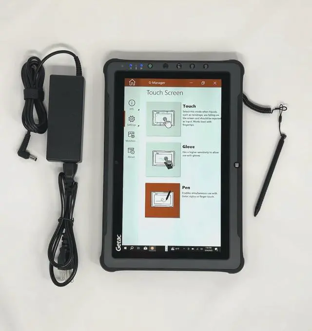 Alt view image 6 of 6 - Getac F110 G3, 11.6" FHD Rugged Tablet, Intel Core i5-6200U, 4G LTE, 8GB, 256GB SSD, Win10 Pro