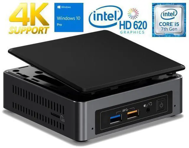Main image of Intel NUC NUC7i5BNK Mini PC/HTPC, Intel Core i5-7260U Upto 3.4GHz, 8GB DDR4, 256GB SSD, Windows 10 Pro, Wifi, Bluetooth, 4k Support, Dual Monitor Capable, Thunderbolt 3