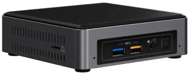Alt view image 3 of 5 - Intel NUC NUC7i5BNK Mini PC/HTPC, Intel Core i5-7260U Upto 3.4GHz, 8GB DDR4, 256GB SSD, Windows 10 Pro, Wifi, Bluetooth, 4k Support, Dual Monitor Capable, Thunderbolt 3