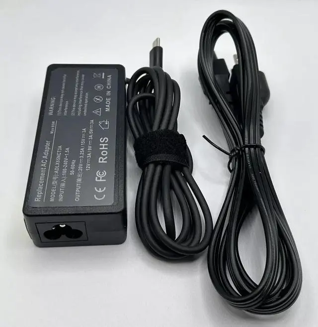 Alt view image 3 of 6 - LOT of 10 Type-C USB-C Laptop Charger for HP Chromebook Lenovo Dell Samsung ASUS Acer 65w Power adapters