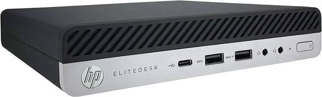 Alt view image 4 of 4 - HP EliteDesk 800 G4 Mini Business Desktop 8th Gen (2.10GHz Intel i5-8500T 6-Core, Intel UHD 630, 16GB RAM, 256GB SSD, WiFi, Bluetooth, Display Port, RJ-45, Win 10 Pro)