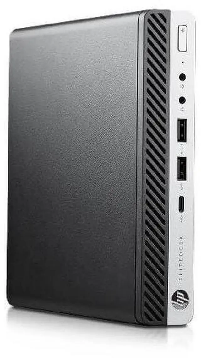 Alt view image 2 of 4 - HP EliteDesk 800 G4 Mini Business Desktop 8th Gen (2.10GHz Intel i5-8500T 6-Core, Intel UHD 630, 16GB RAM, 256GB SSD, WiFi, Bluetooth, Display Port, RJ-45, Win 10 Pro)