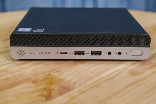 Main image of HP EliteDesk 800 G4 Mini Business Desktop 8th Gen (2.10GHz Intel i5-8500T 6-Core, Intel UHD 630, 16GB RAM, 256GB SSD, WiFi, Bluetooth, Display Port, RJ-45, Win 10 Pro)