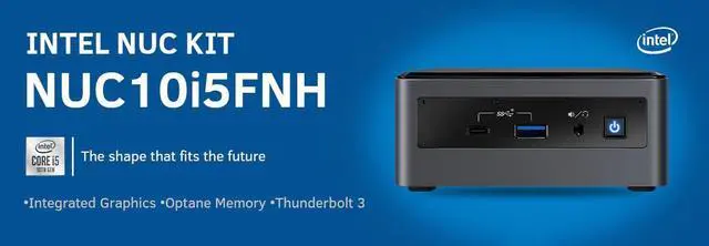Alt view image 6 of 6 - Intel NUC 10 Mini PC,Frost Canyon NUC10i5FNHN,Win10 Pro Intel Core i5-10210U,Up to 4.2GHz Turbo,4 Cores,25W Intel UHD Graphics,WiFi6,Thunderbolt 3(16GB RAM+1TB NVME M.2 SSD)