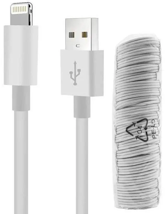 Alt view image 4 of 7 - Pack of 500 Cables Wholesale 3ft 8 Pin to USB Data Sync Charger Cable Cord 14 13 12 11 Max