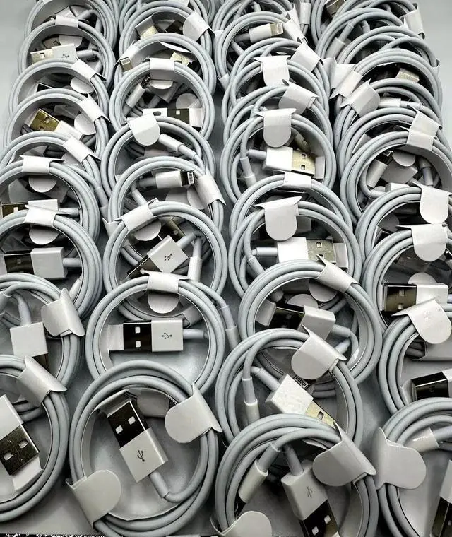 Alt view image 2 of 7 - Pack of 500 Cables Wholesale 3ft 8 Pin to USB Data Sync Charger Cable Cord 14 13 12 11 Max