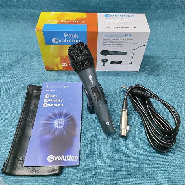 Alt view image 4 of 4 - e845s wired dynamic microphone for KiV stage performances,karaoke hosting, live
streaming.and conference use.