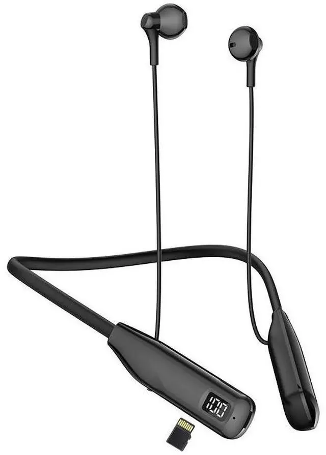 Main image of Y12P Wireless Bluetooth Head phones- Neck Strap Style, Plug-in Card, Ultra-long Battery Life, Long,range Connectivity,