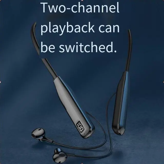 Alt view image 3 of 5 - Y12P Wireless Bluetooth Head phones- Neck Strap Style, Plug-in Card, Ultra-long Battery Life, Long,range Connectivity,