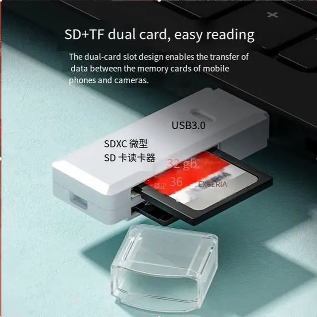 Alt view image 3 of 4 - Reader Us8 3.0 high-speed multi-functional all-in -one SD camera memony card Tf USB computercard UsB drive forvehicle