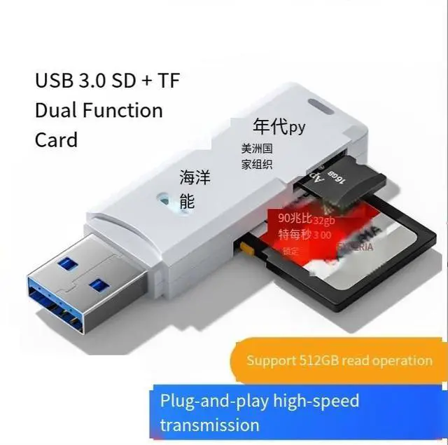 Alt view image 4 of 4 - Reader Us8 3.0 high-speed multi-functional all-in -one SD camera memony card Tf USB computercard UsB drive forvehicle