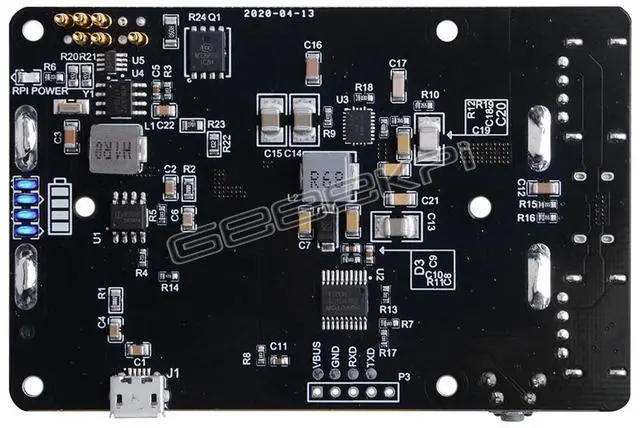Alt view image 2 of 5 - Suitable for Raspberry Pi 3B/3B+/4B UPS power supply for measuring 5V output and reading RTC battery level